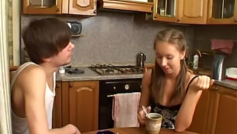 Sperm-Covered Coffee And Small Boobs: A Hot Couple'S Amateur Video