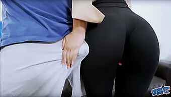 Cameltoe And Foot Fetish Combine In This Hot Yoga Video