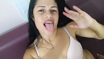 Colombian Teen Smoking And Talking Dirty To Group Of Men