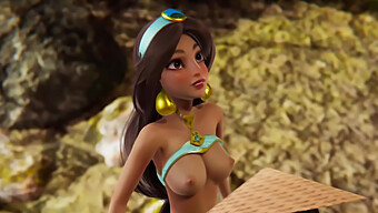 Raya'S Cartoon Fantasy Comes True With Jasmine'S Creampie Surprise In Hd