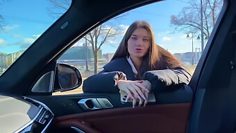 Petite Stefany Kyler'S 18-Year-Old Blowjob And Anal In A Car