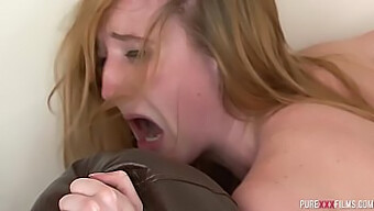 Small Tits Redhead Gets A Facial Cumshot