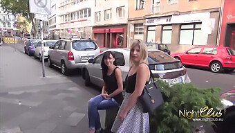 Amateur German Girl Gives Blowjob To Her Best Friend'S Man In A Parking Lot