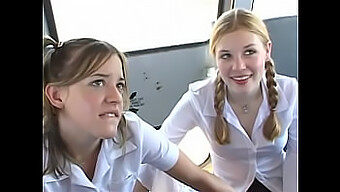 Hd Video Of Two Cute Teens Engaging In Oral And Intercourse On A Schoolbus