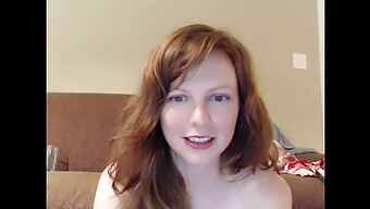 A Cute 18-Year-Old Redhead On Webcam Is A Delight!