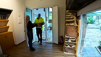 A Delivery Man Returns And Receives An Unexpected Oral Pleasure From His Customer