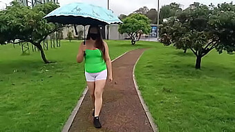 Natural Colombian Wife'S Exhibitionism: Big Boobs And Cameltoe In This Compilation