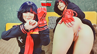 波兰业余女孩ryuko Matoi在所有姿势中接受裸体老师,包括肛交内射 - Cosplay Klk