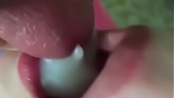 Cum In Mouth: A Redhead'S Hot Blowjob