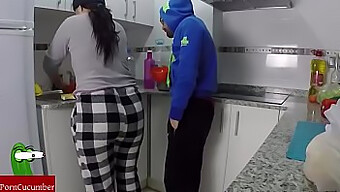 Couple Indulges In Oral Pleasure And Masturbation In The Kitchen