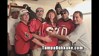 Tampa Milf Gangbang Party With Big Natural Tits