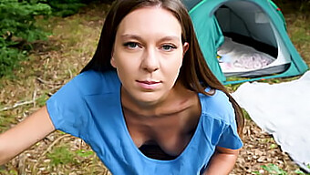 Czech Teen With Natural Big Tits Enjoys Outdoor Fun