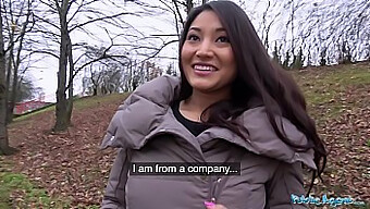 Christina Miller, A Public Agent, Gets Penetrated By A Large Penis In The Forest For Money