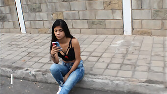 Cum Swallowing Fun With A 18-Year-Old Latina On The Streets