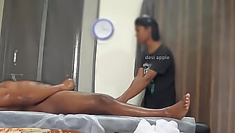 A Happy Ending In A Massage Parlor Captured On A Hidden Camera.