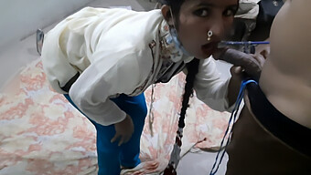 Desi Maid Gives A Deepthroat Blowjob To A Big Cock