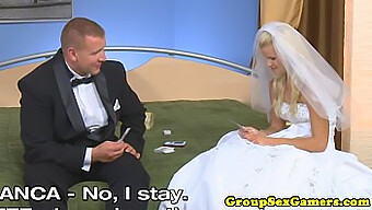 A Storyline Of Blondes And Weddings: A Beautiful Blonde Bride'S Oral Pleasure