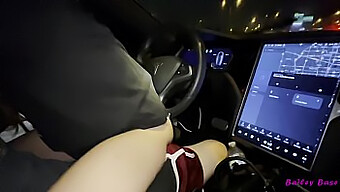 Petite Teen Bailey Base Gets Fucked In A Tesla By Her Tinder Date