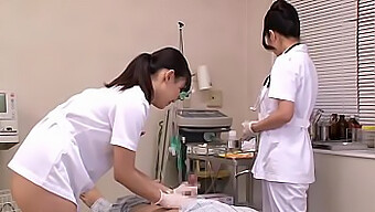 Japanese Nurses Take Care Of Cum In A Hospital Setting