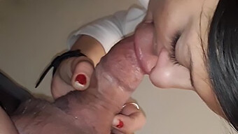 Blowjob And Doggy Style Action In The Bathroom